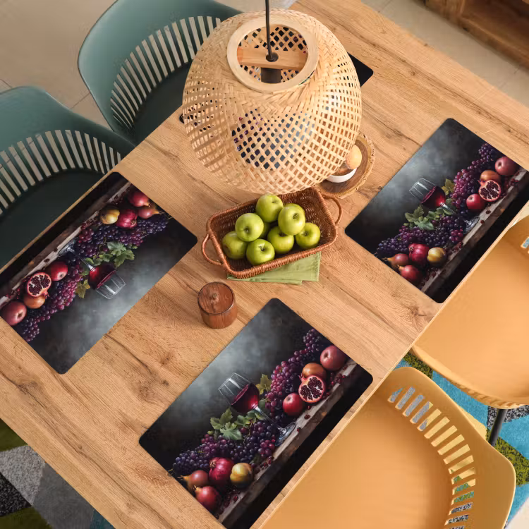Placemat - 6 stuks - Wijn - Fruit - Stilleven — 4