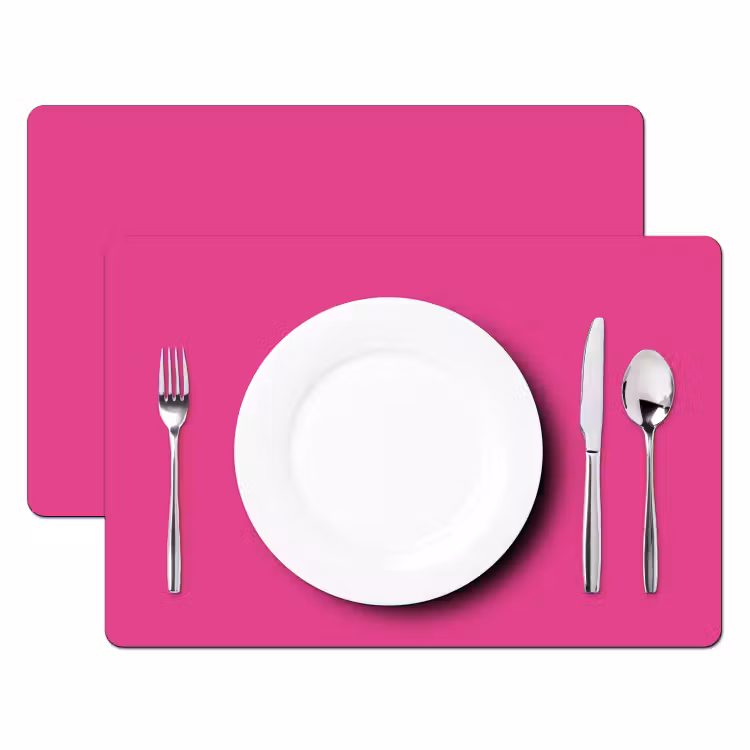 Placemat - 6 stuks - Fuchsia - Neon - Kleuren — 2