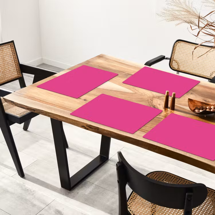 Placemat - 6 stuks - Fuchsia - Neon - Kleuren — 3