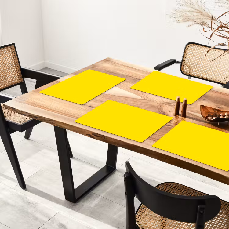 Placemat - 6 stuks - Geel - Citroen - Neon - Kleuren — 3