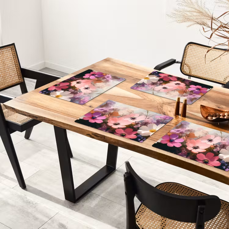 Placemat - 6 stuks - Bloemen - Kleurrijk - Bloei — 3