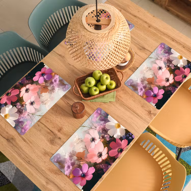 Placemat - 6 stuks - Bloemen - Kleurrijk - Bloei — 4