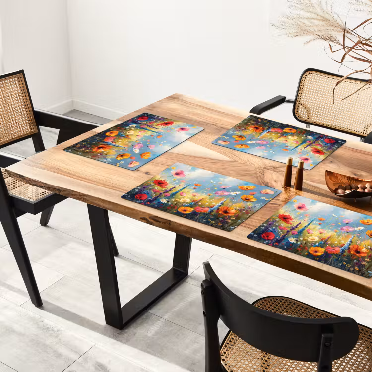 Placemat - 6 stuks - Bloemen - Natuur - Botanisch - Kunst — 3