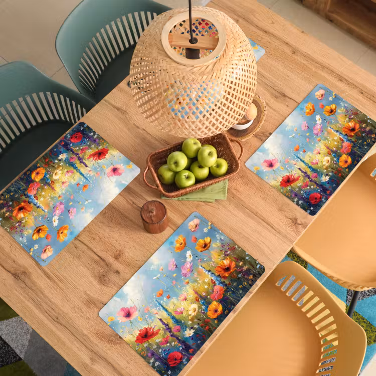 Placemat - 6 stuks - Bloemen - Natuur - Botanisch - Kunst — 4