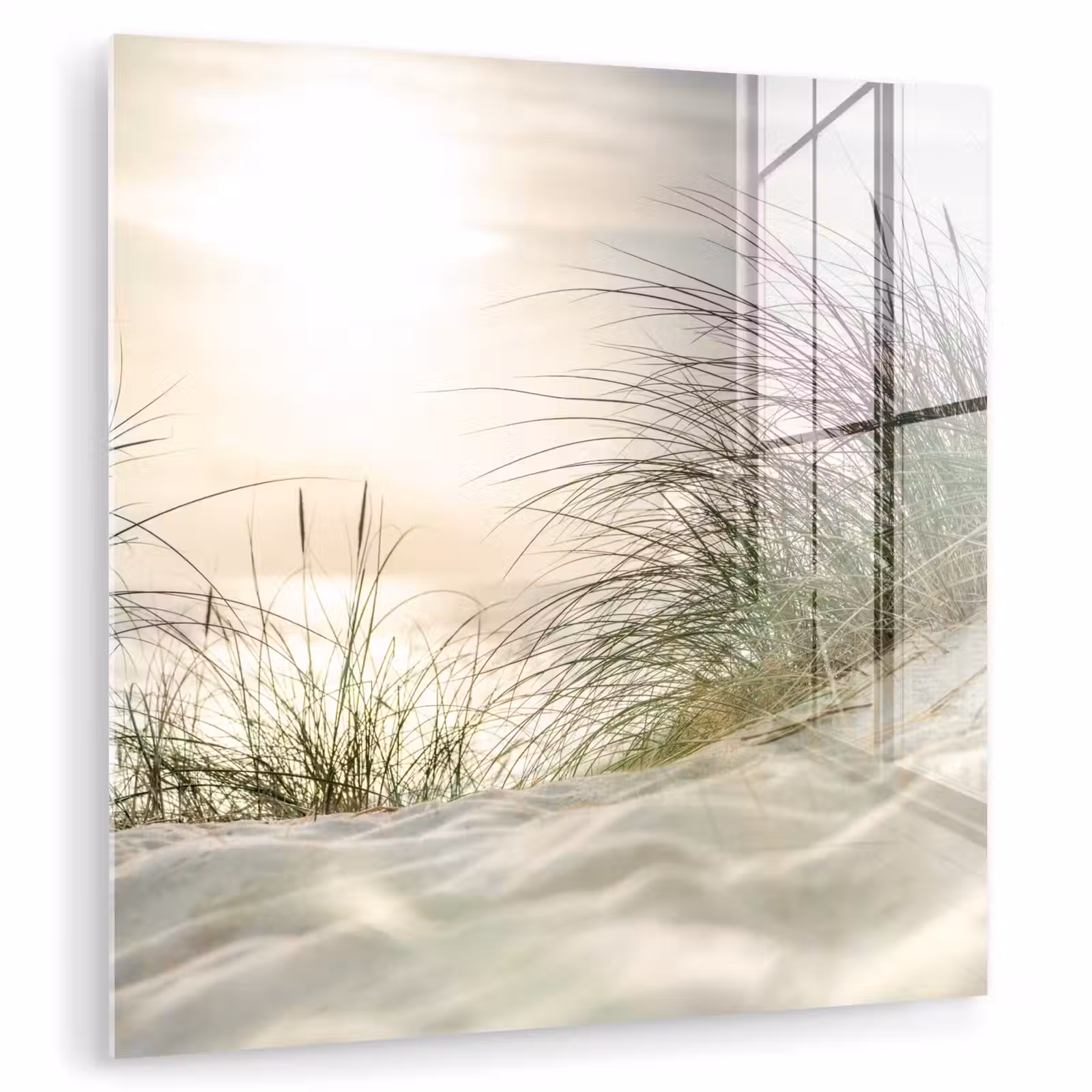 Glas schilderij - Duin - Waddeneilanden - Water — 1