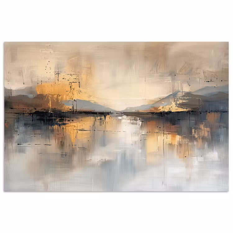 Poster - Abstract - Modern - Beige - Aesthetic - Goud — 1