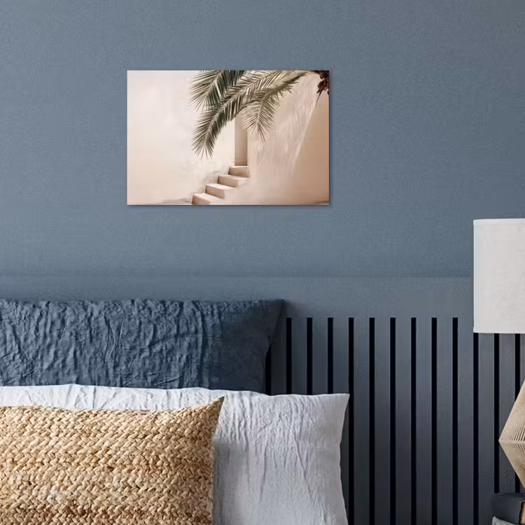 Poster - Palmboom - Schaduw - Trap - Beige — 3
