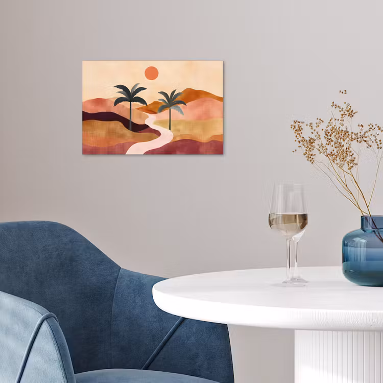 Poster - Heuvels - Palmbomen - Abstract — 4