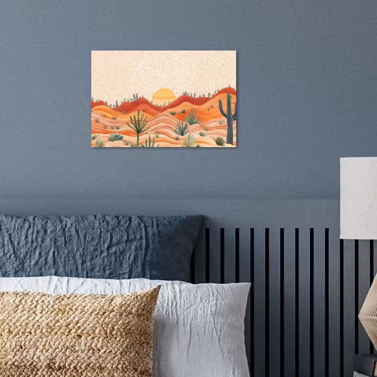 Poster - Landschap - Heuvels - Zonsondergang — 3