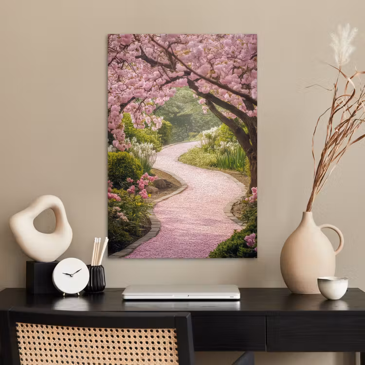 Poster - Kersenbloesem - Natuur - Sakura - Pad - Japanse tuin — 2