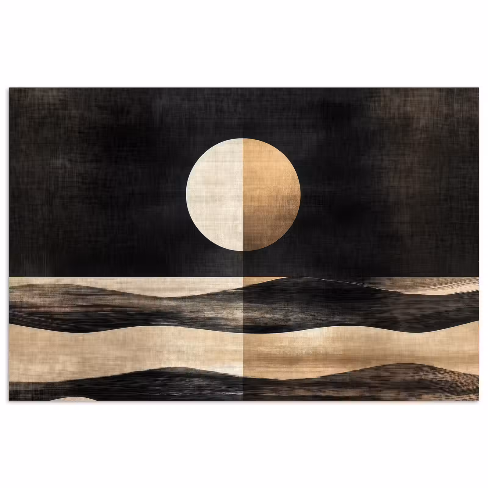 Poster - Maan - Cirkel - Goud — 1