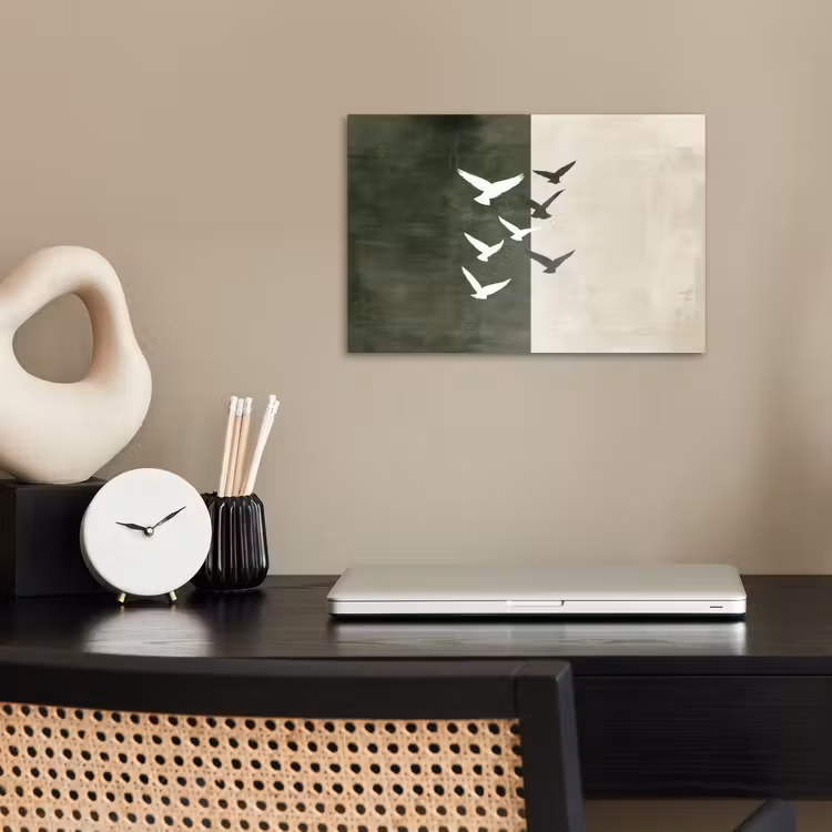 Poster - Japandi - Vogel - Groen — 2