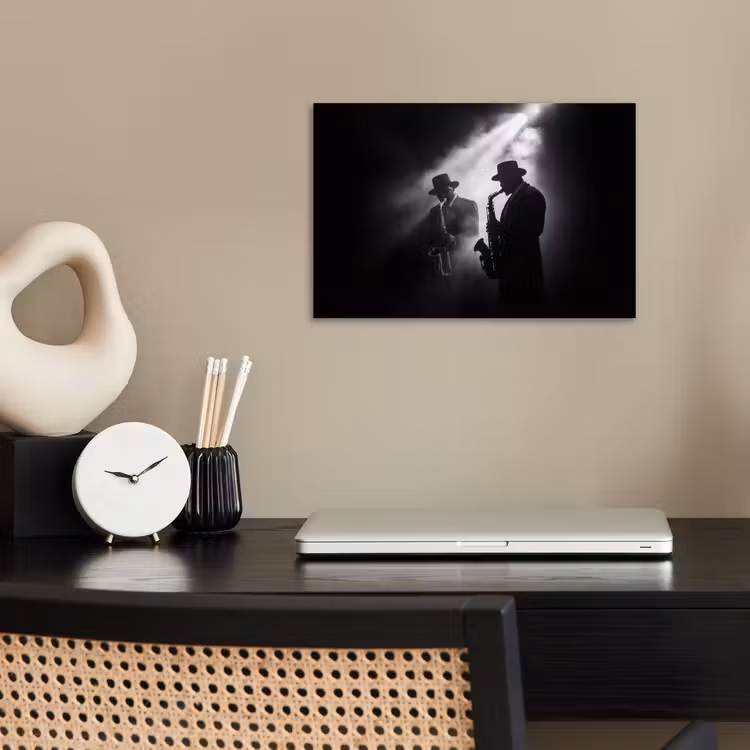 Poster - Saxofonisten - Hoeden - Rook - Licht — 2