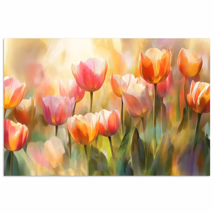 Poster - Tulpen - Sprookjesachtig - Kleurrijk — 1