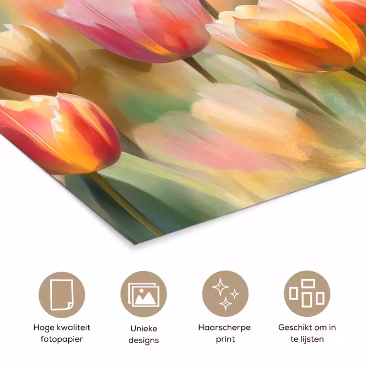 Poster - Tulpen - Sprookjesachtig - Kleurrijk — 5