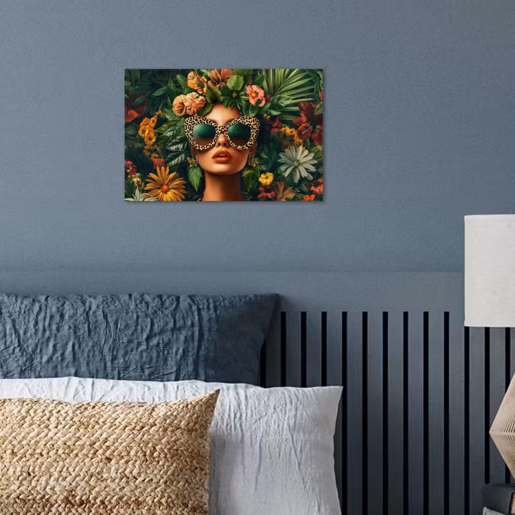 Poster - Vrouw - Panterprint - Jungle - Natuur - Luxe — 3