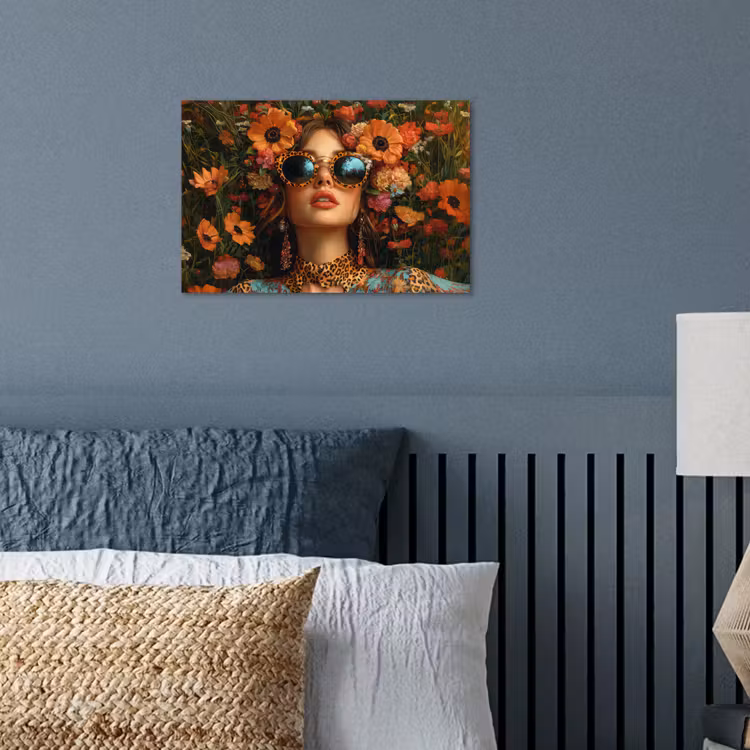 Poster - Vrouwen - Bloemen - Modern - Bril - Abstract — 3