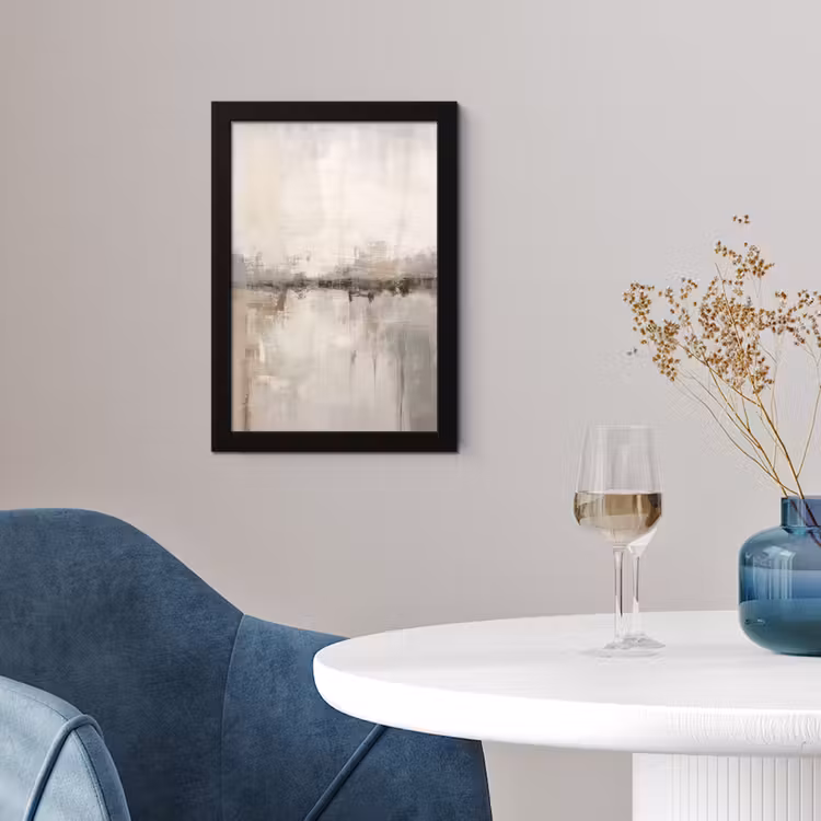 Poster met lijst - Moderne kunst - Abstract - Beige — 2