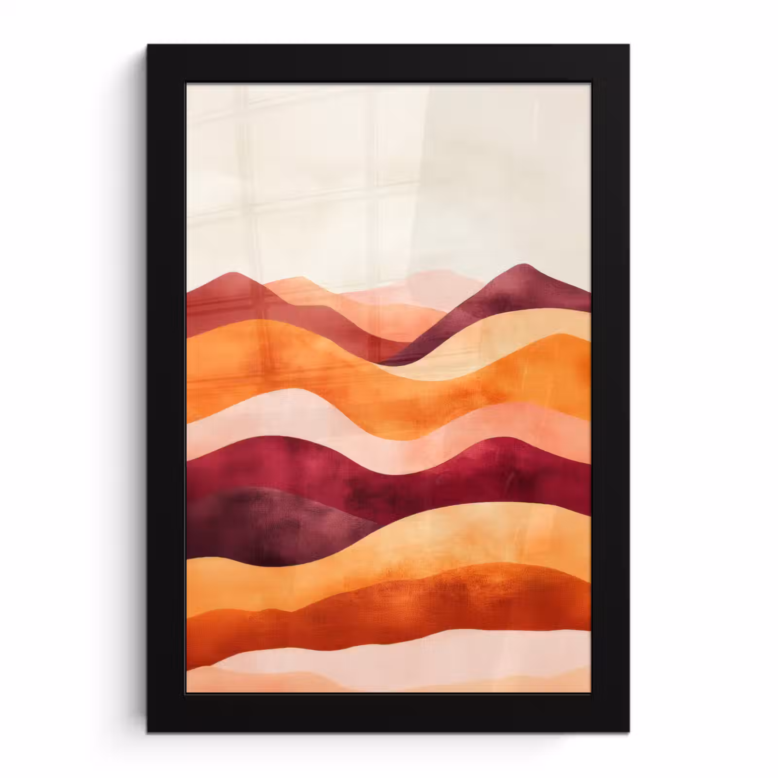 Poster met lijst - Abstract - Landschap - Golven — 1