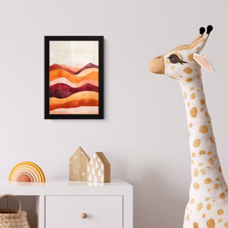 Poster met lijst - Abstract - Landschap - Golven — 5