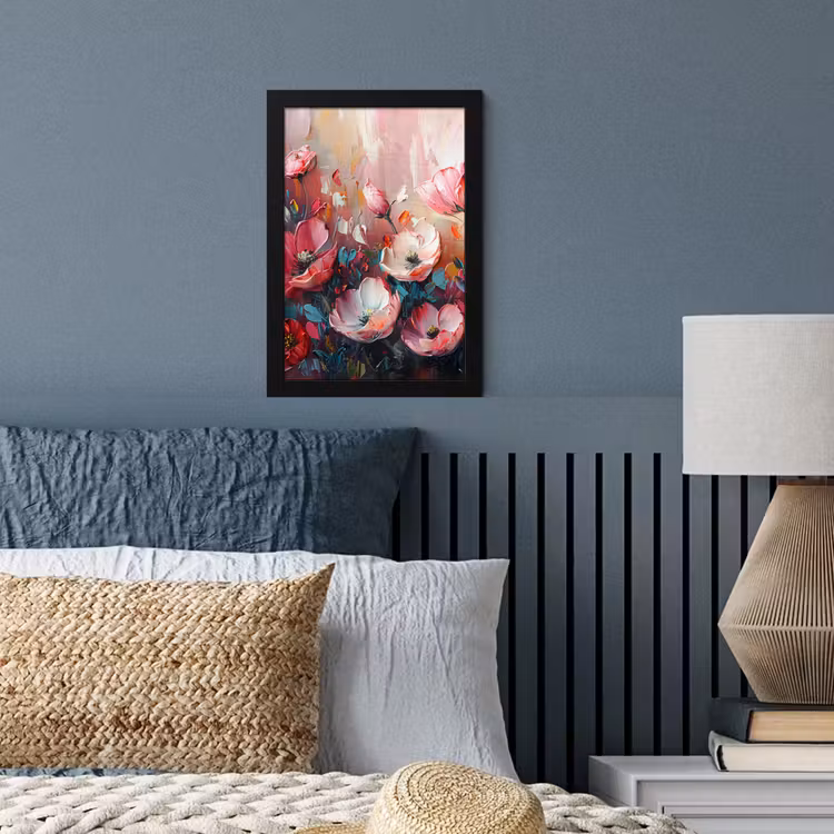Poster met lijst - Klaprozen - Roze - Bloemen - Botanisch - Kunst — 4