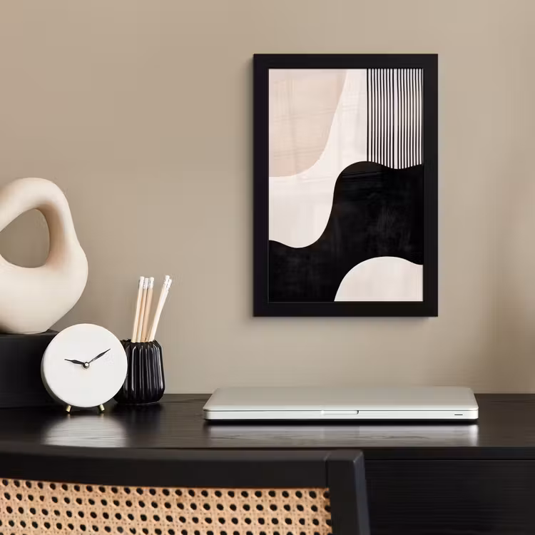 Poster met lijst - Abstract - Japandi - Beige - Modern — 3