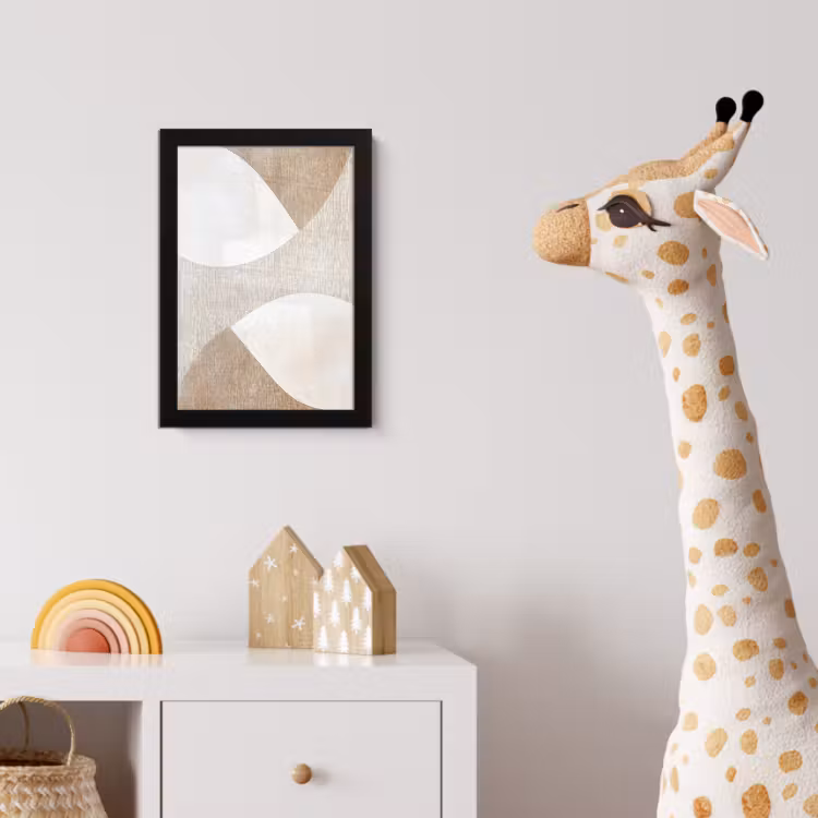 Poster met lijst - Bruin - Japandi - Abstract — 5