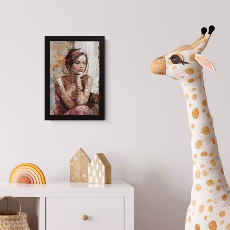 Poster met lijst - Vrouw - Verflook - Portret - Modern — 5