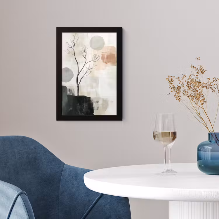 Poster met lijst - Wabi sabi - Beige - Plant — 2