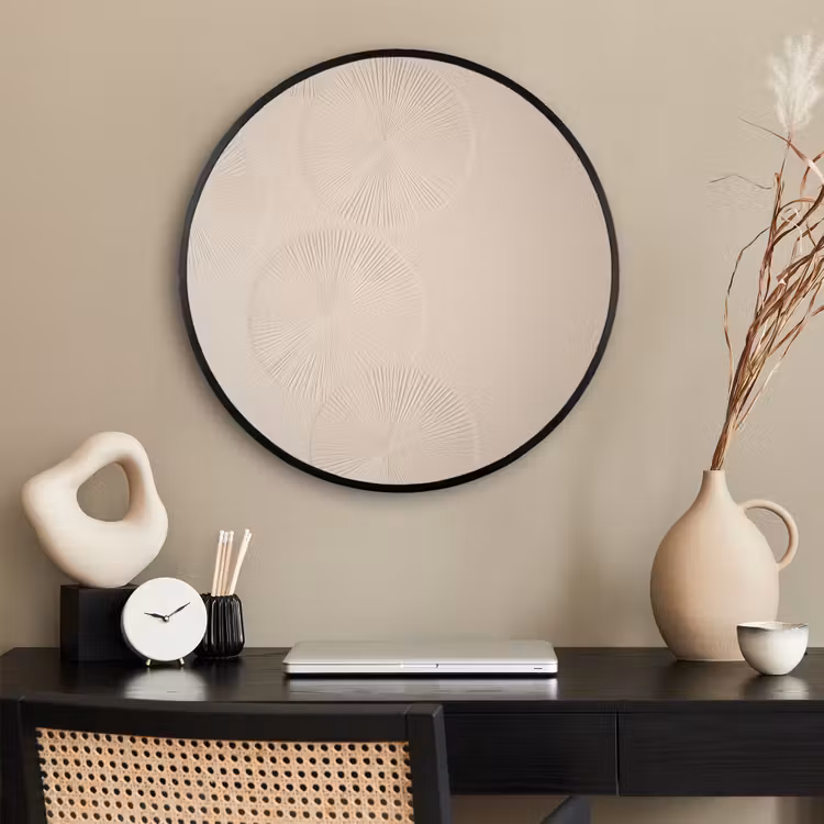 Ronde fotolijst - Japandi - Beige - Modern — 2