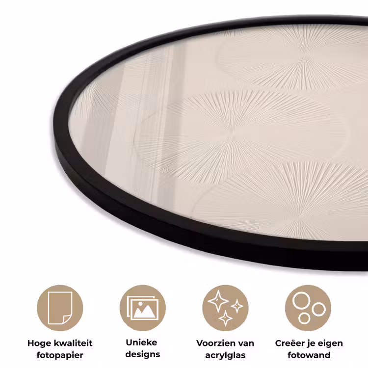 Ronde fotolijst - Japandi - Beige - Modern — 5