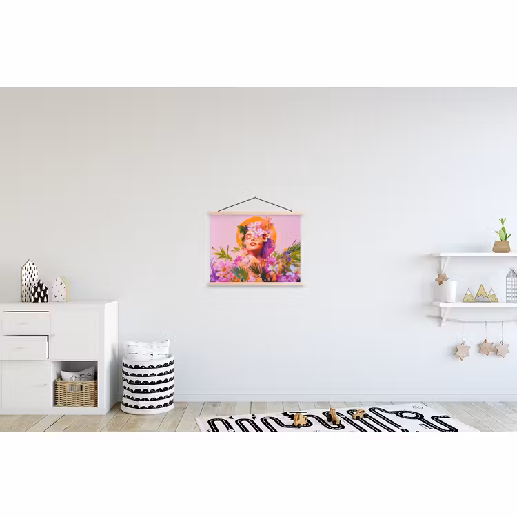 Schoolplaat - Vrouw - Abstract - Cirkel - Bloemen — 3