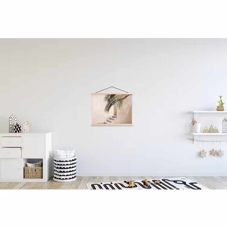 Schoolplaat - Palmboom - Schaduw - Trap - Beige — 3