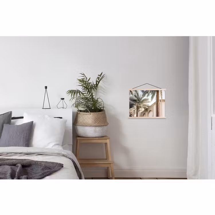 Schoolplaat - Gebouw - Palmbomen - Beige - Zon — 2