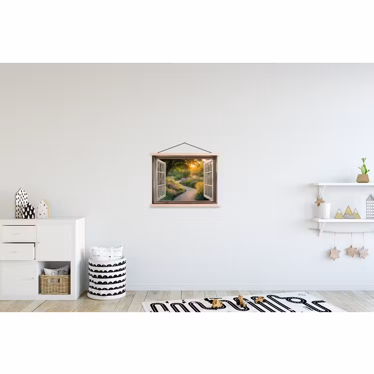 Schoolplaat - Doorkijk - Bloemen - Natuur - Zon - Pad — 3