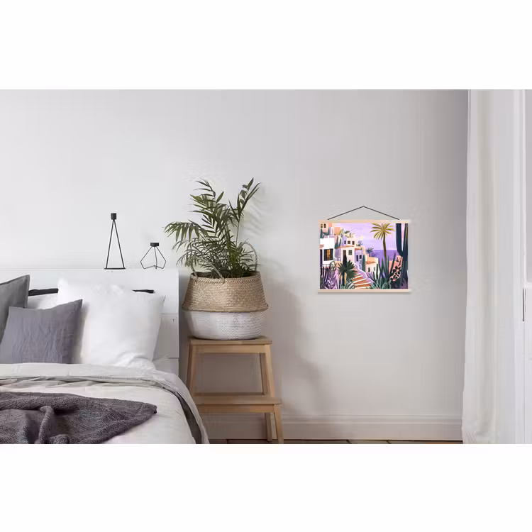 Schoolplaat - Huizen - Minimalistisch - Palmbomen - Kust — 2
