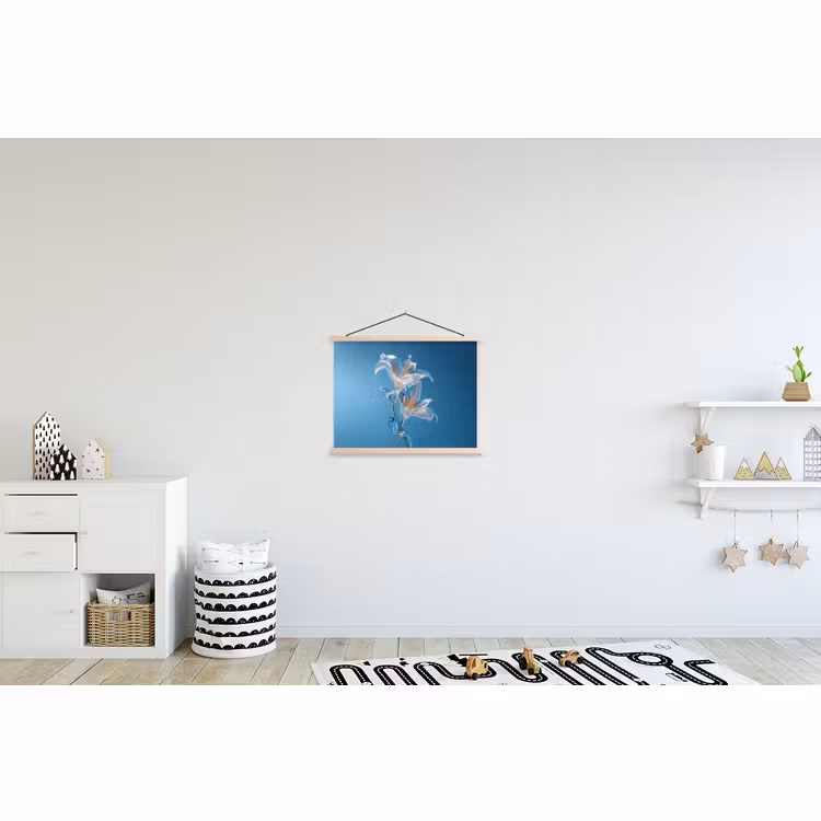 Schoolplaat - Lelies - Blauw - Glazen — 3