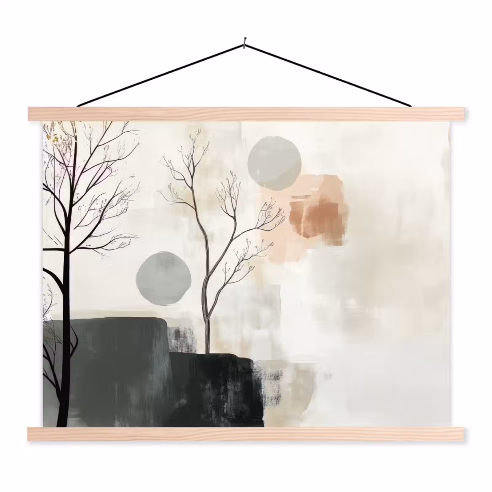 Schoolplaat - Wabi sabi - Beige - Plant — 1
