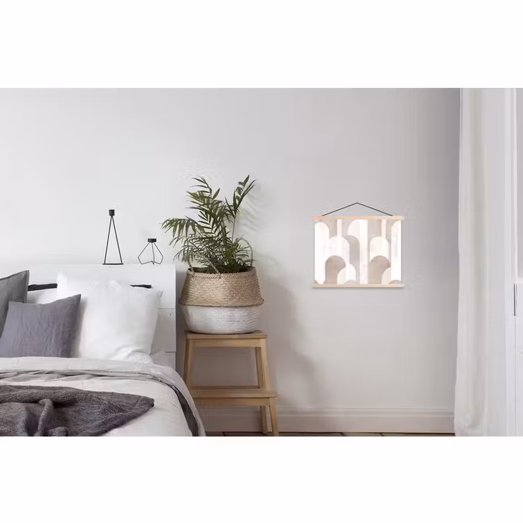 Schoolplaat - Abstracte bogen - Modern - Beige — 2