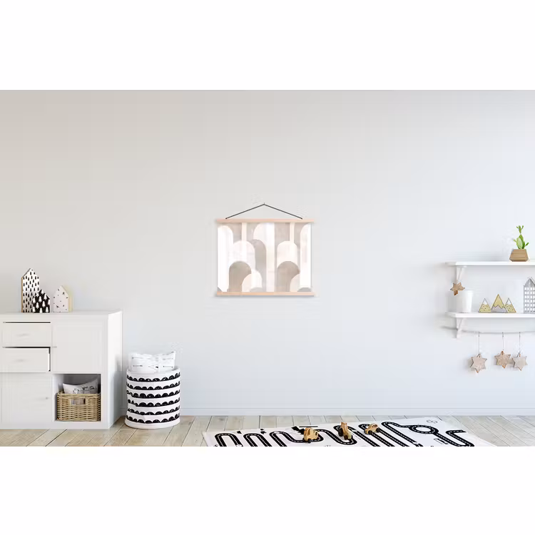 Schoolplaat - Abstracte bogen - Modern - Beige — 3