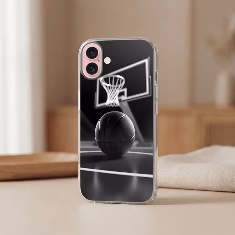 Telefoonhoesje - Basketbal - Basketbalveld - Lichtlijnen — 3