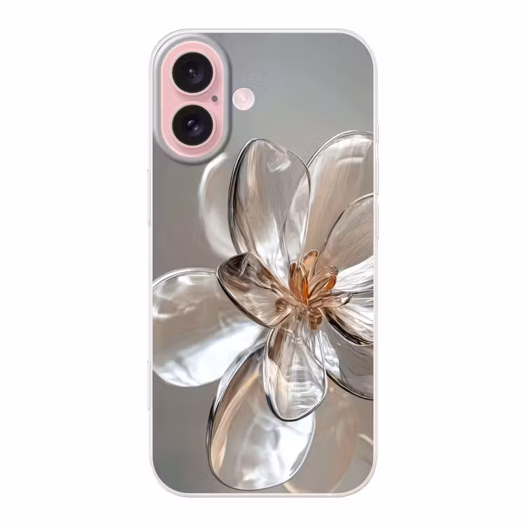 Telefoonhoesje - Bloem - Glazen - Doorzichtig — 1