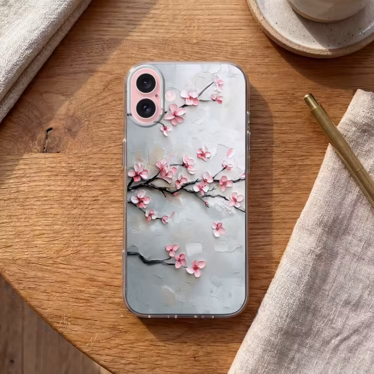 Telefoonhoesje - Bloesem - Kunstzinnig - Roze - Sakura — 2