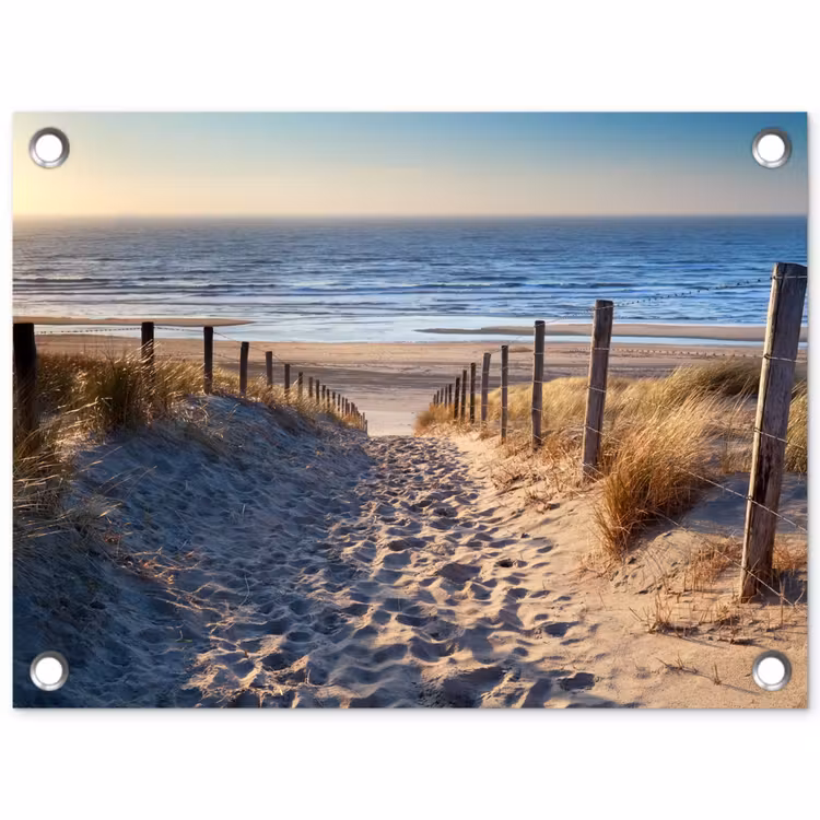 Tuinposter - Strand - Zee - Nederland - Duinen - Zon — 1