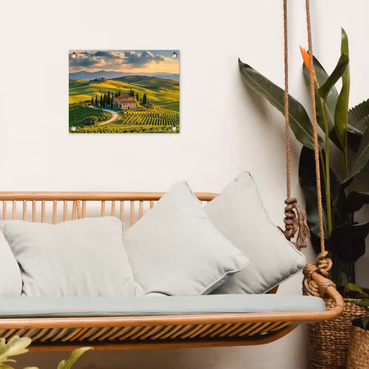 Tuinposter - Toscane - Landschap - Wijngaarden — 5