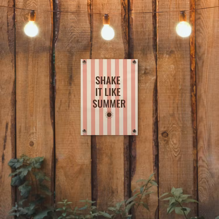 Tuinposter - Zomer - Quote - Strepen — 2