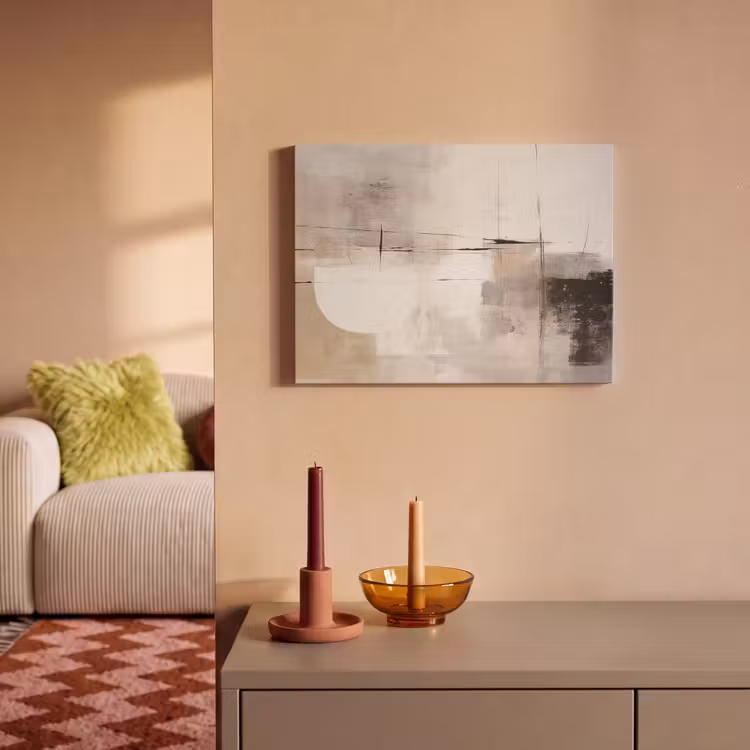 Akoestisch schilderij - Abstract - Kunst - Grijs — 2