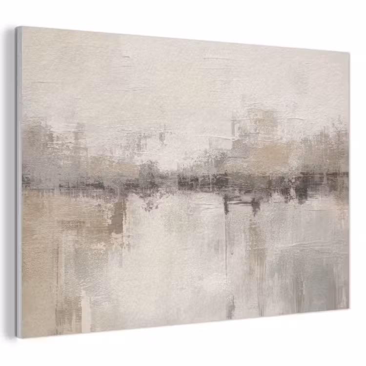 Akoestisch schilderij - Moderne kunst - Abstract - Beige — 1