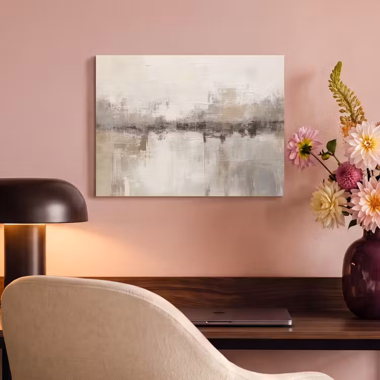Akoestisch schilderij - Moderne kunst - Abstract - Beige — 4