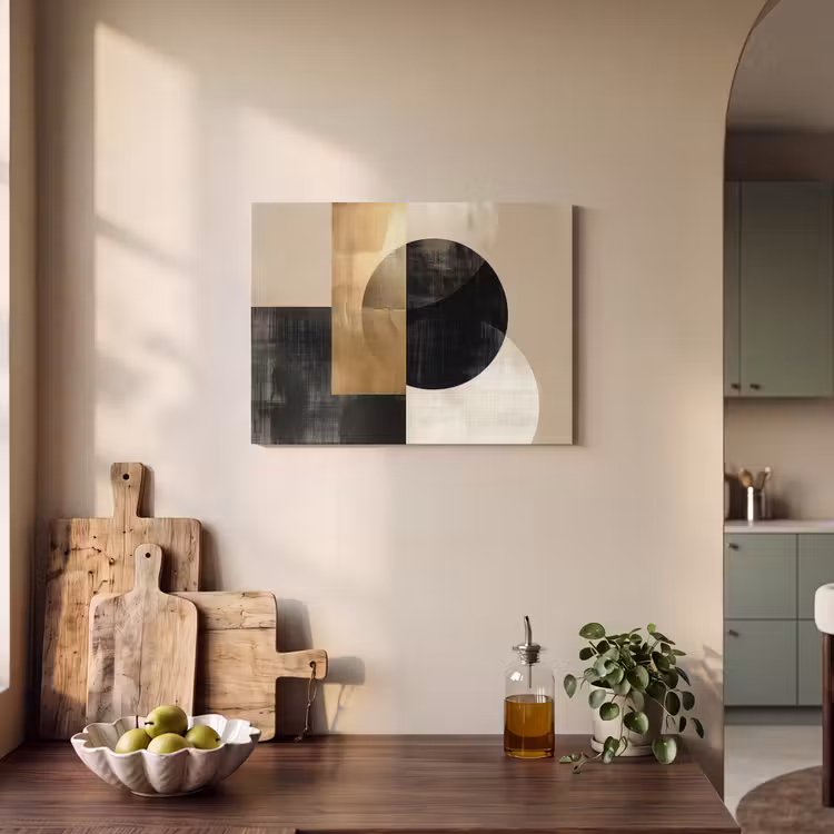Akoestisch schilderij - Abstract - Goud - Zwart - Kunst — 3